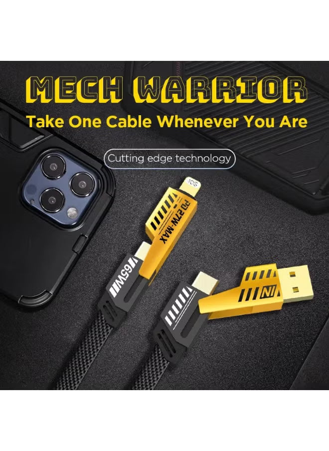 كابل شحن سريع 65 واط 4 في 1 